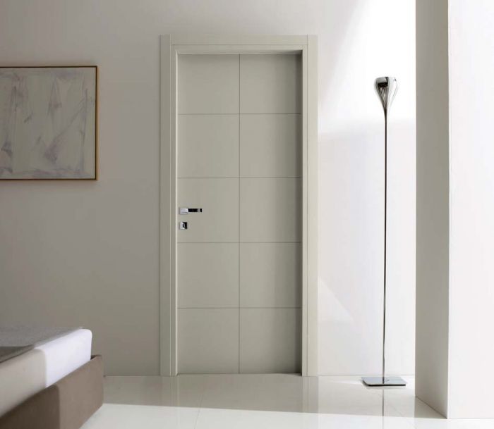 Tekna 10 - Porta per interni in legno laccato grigio