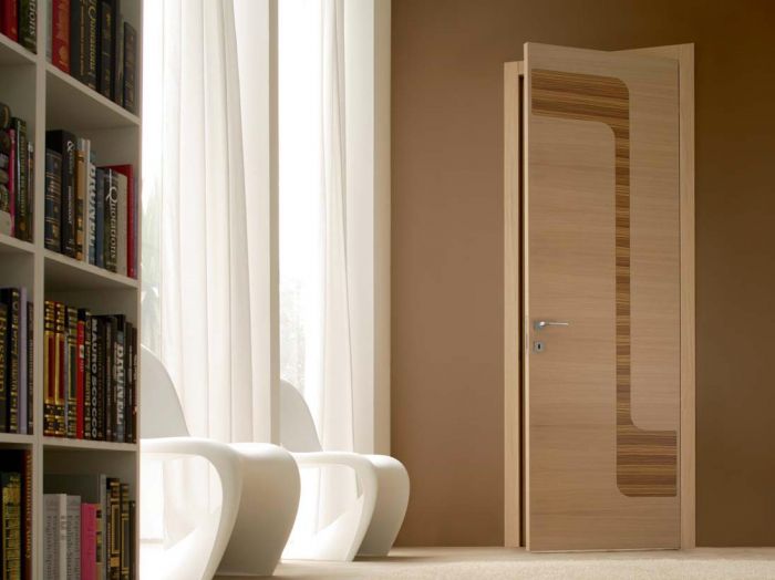 Stream - Porta di design in rovere sbiancato